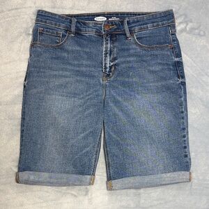 Old Navy High Rise Antonella Bermuda Denim Shorts